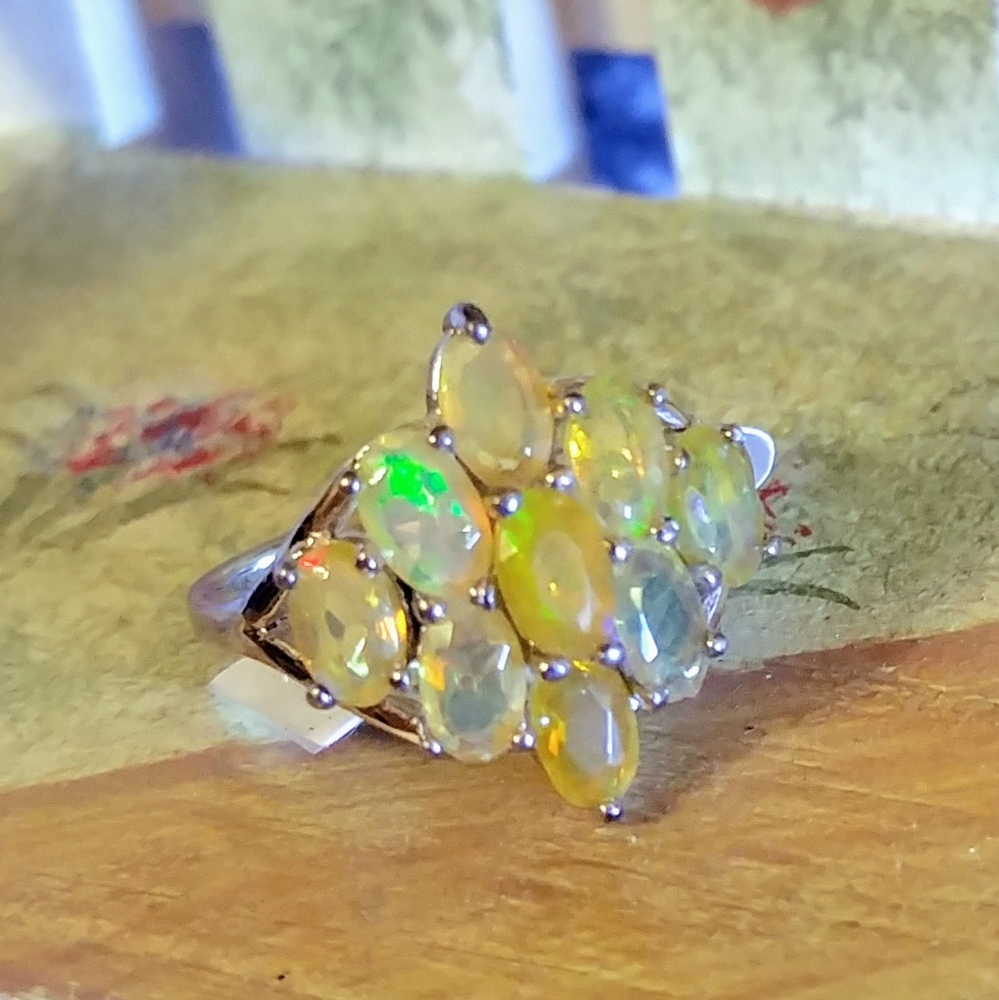 🆕🏝️ Natural Ethiopian Opal Ring